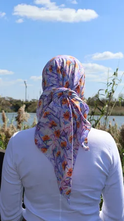 מטפחת מרובעת לילך קרפ לייקרה