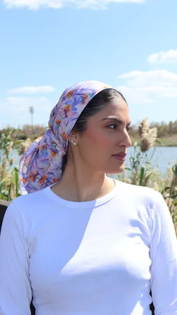 מטפחת מרובעת לילך קרפ לייקרה