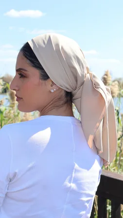 מטפחת לונג קרפ בז'