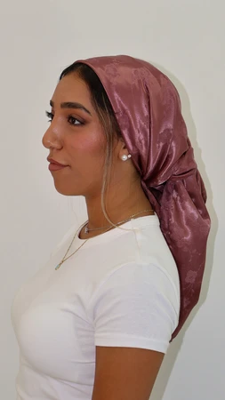 מטפחת מרובעת ז'קארד בורדו