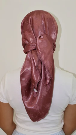 מטפחת לונג ז'קארד בורדו