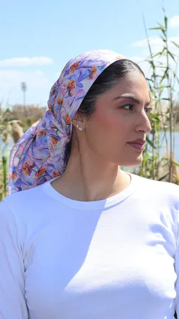 מטפחת מרובעת לילך קרפ לייקרה